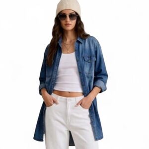 Lightweight blue denim jacket or shirt